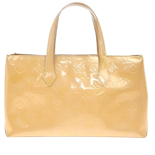 Louis Vuitton Wilshire Handbag Monogram Vernis, BEIGE, PATENT_LEATHER, Handbag