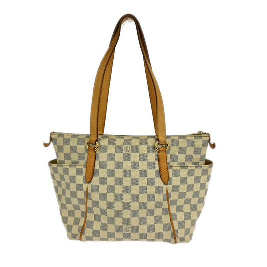 Louis Vuitton Totally Handbag Damier, WHITE, CANVAS, Tote bag