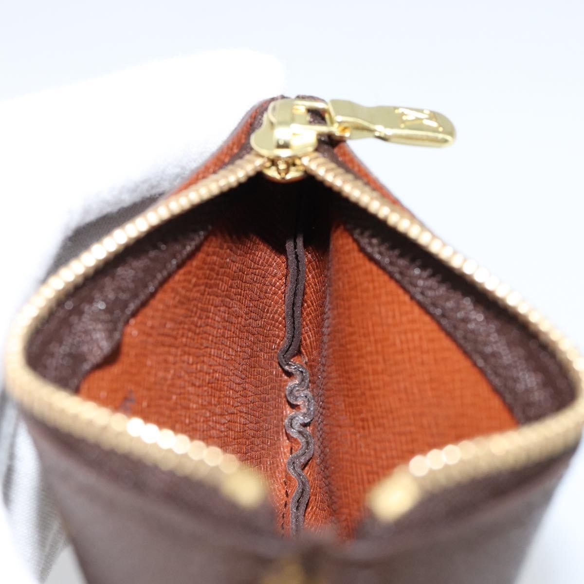 Louis Vuitton Pochette Clés Monogram Canvas, BROWN, CANVAS, Wallets