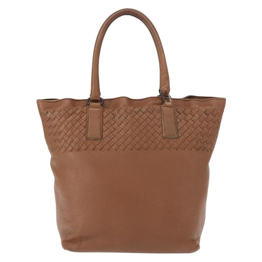Bottega Veneta Intrecciato Tote Leather, BROWN, LEATHER, Tote bag