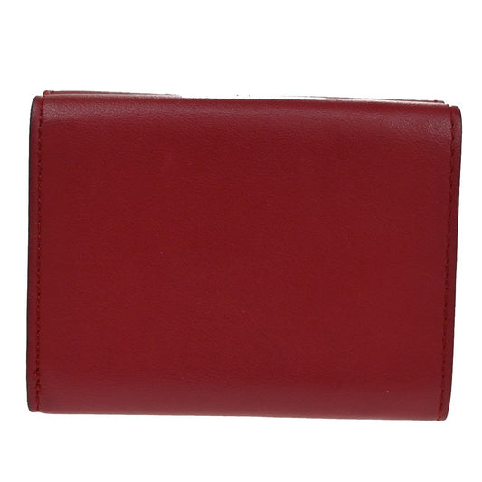 Fendi Peekaboo Wallet Leather, RED, LEATHER, Wallets