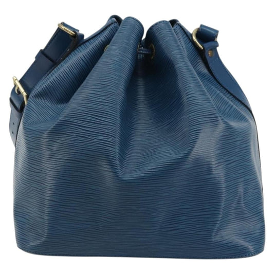 Louis Vuitton Petit Noe Handbag Epi Leather, Blue, Leather, Shoulder Bag