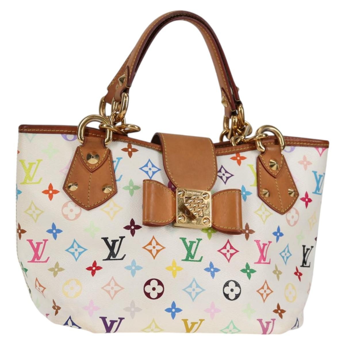 Louis Vuitton Annie Handbag Monogram Multicolor, WHITE, CANVAS, Tote bag