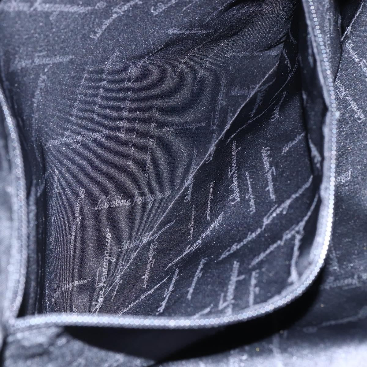 Salvatore Ferragamo Gancini Tote Gancini Canvas, BLACK, CANVAS, Tote bag