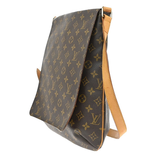 Louis Vuitton Musette Handbag Monogram Canvas, Brown, Leather, Shoulder Bag