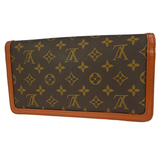 Louis Vuitton Dame Pochette Monogram Canvas, BROWN, CANVAS, Clutche & pouche
