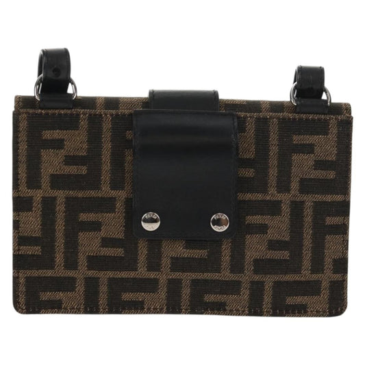 Fendi Baguette Convertible Belt Bag Zucca canvas, BLACK, CANVAS, Shoulder bag