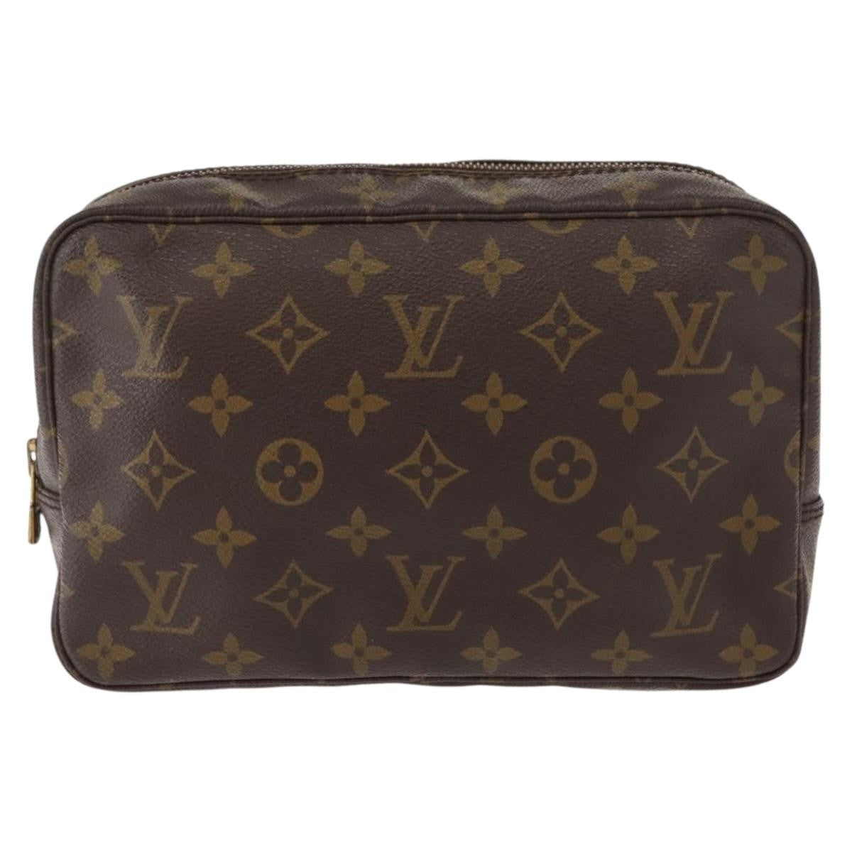 Louis Vuitton Trousse Toiletry Pouch Monogram Canvas, BROWN, CANVAS, Toiletry Case