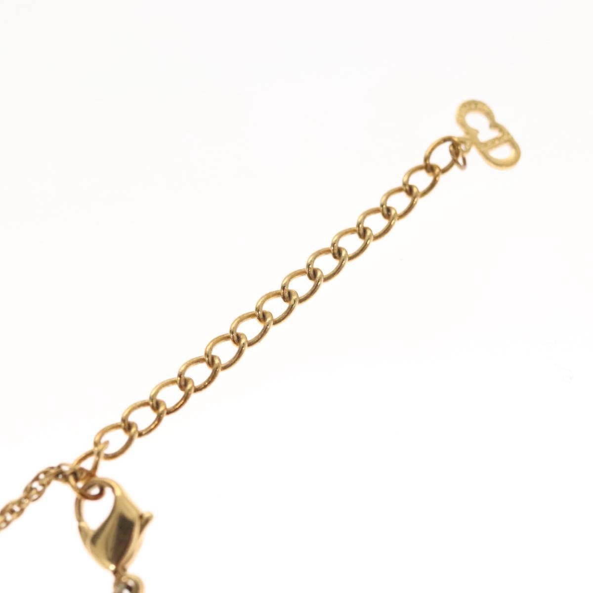Christian Dior CD Round Pendant Necklace Metal, GOLD, METAL, Necklace