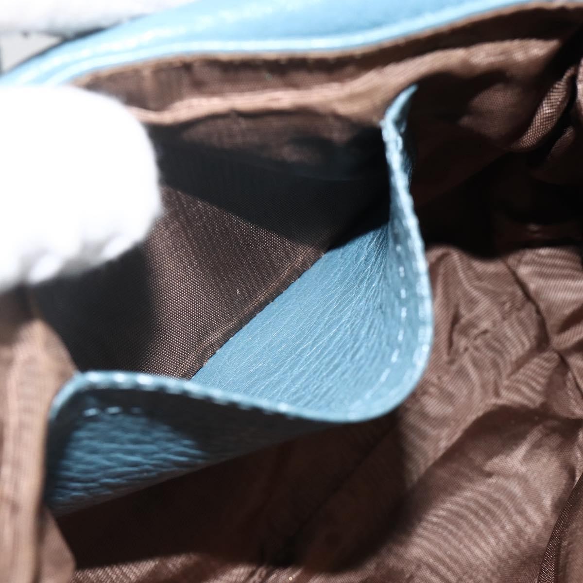 Chloe Lily Handbag Leather, Blue, Leather, Handbag