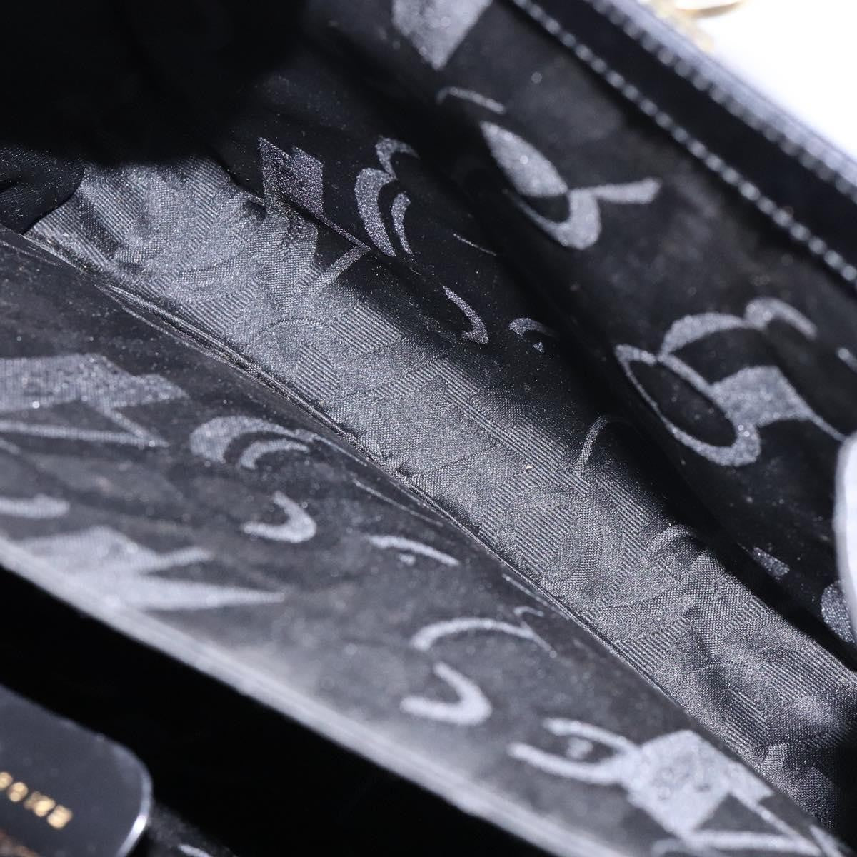 Salvatore Ferragamo Gancini Convertible Top Handle Bag Leather, BLACK, LEATHER, Handbag