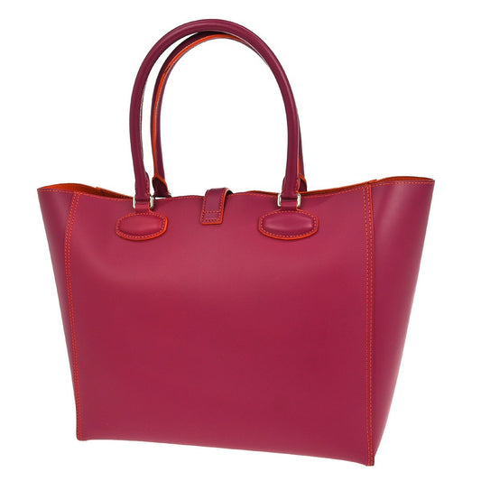 Loewe Leo Shopper Tote Leather, PINK, LEATHER, Tote bag