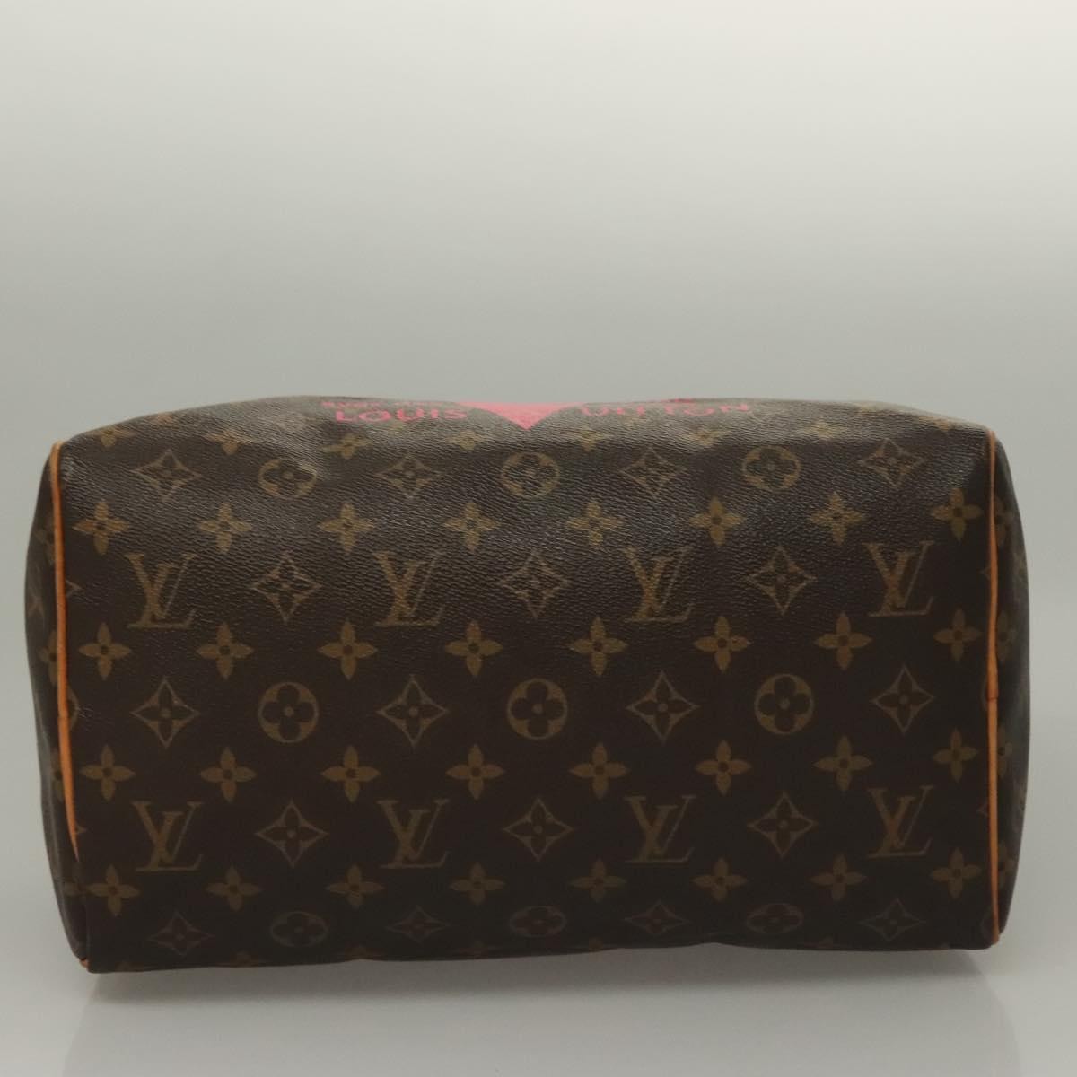 Louis Vuitton Speedy Handbag Limited Edition V Monogram Canvas, BROWN, CANVAS, Handbag