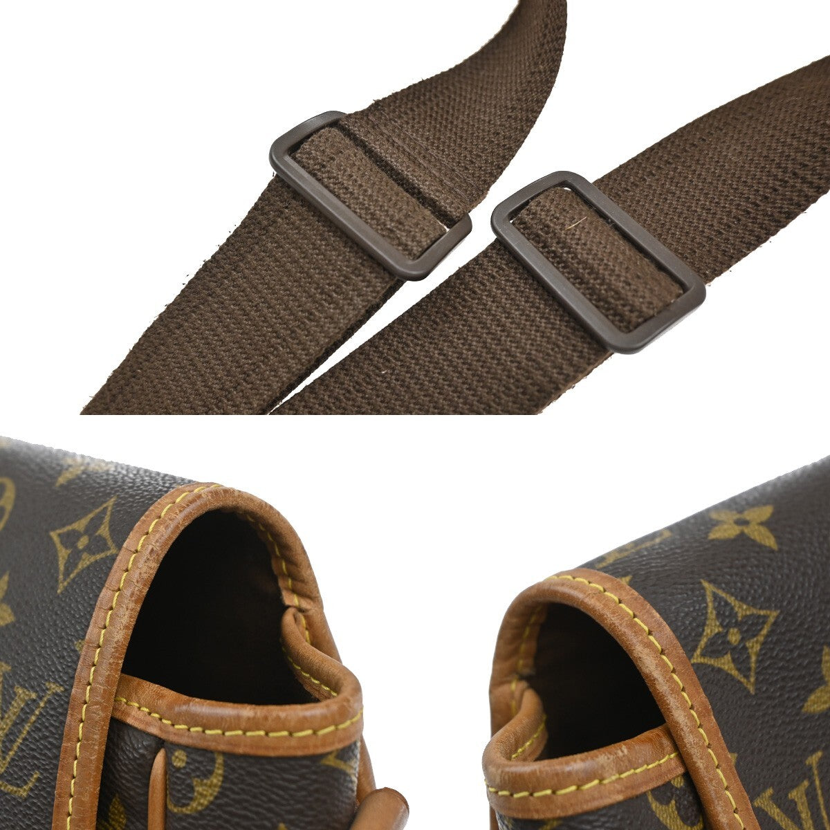 Louis Vuitton Sac Gibeciere Messenger Bag Monogram Canvas, BROWN, CANVAS, Crossbody bag