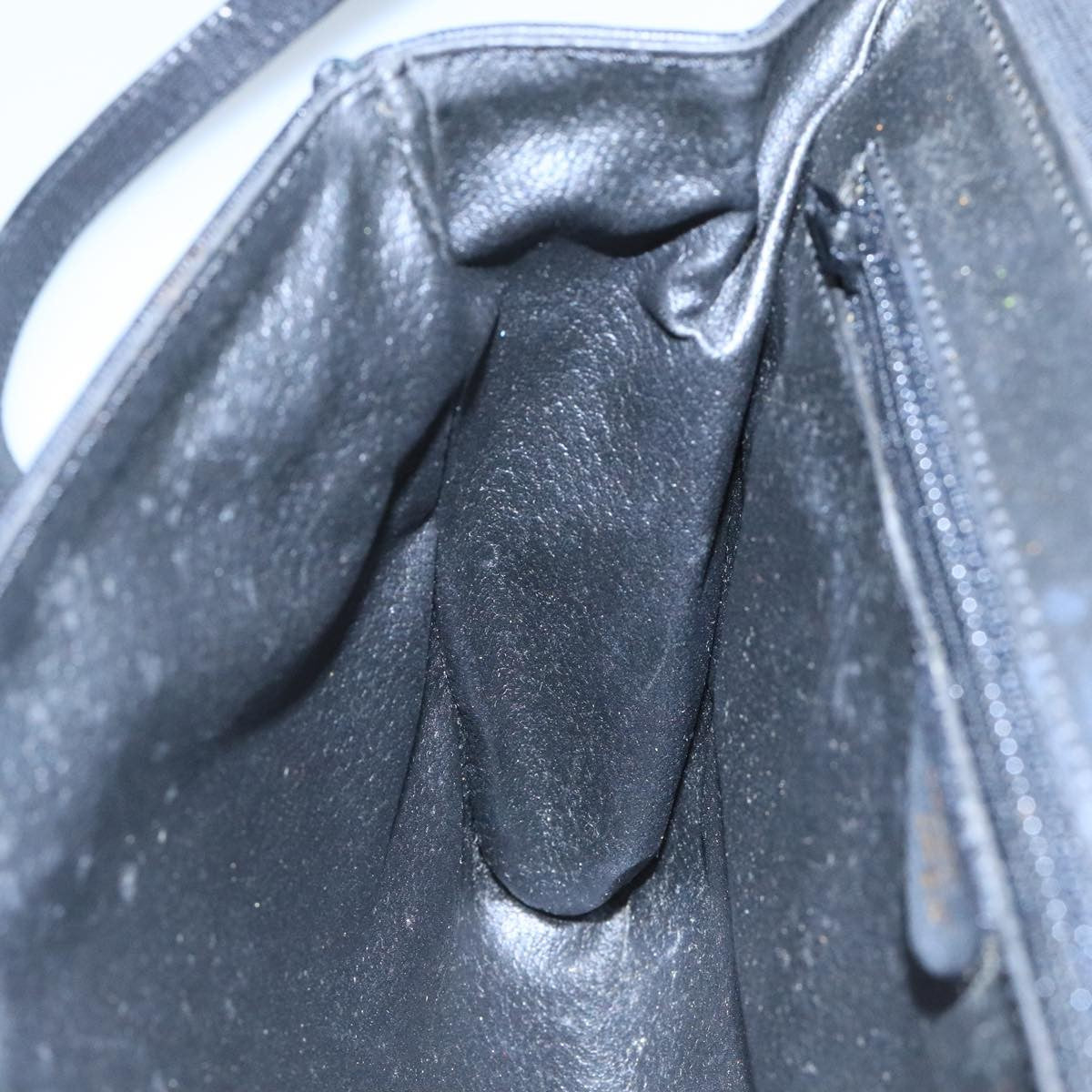 Celine Vintage Circle Logo Crossbody Bag Leather, BLACK, LEATHER, Crossbody bag