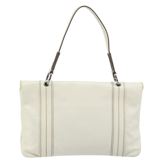 Gucci Vintage Handbag Leather, WHITE, LEATHER, Handbag