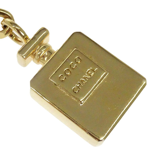 Chanel Vintage Perfume Bottle Charm Chain Belt Metal, GOLD, GOLD_PLATED, Belts