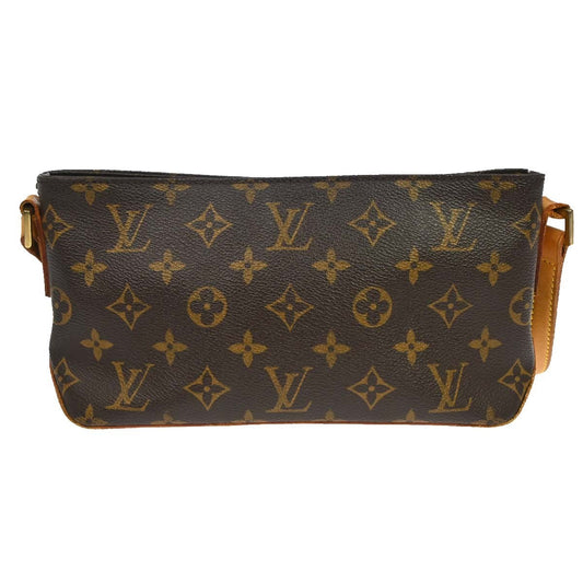 Louis Vuitton Trotteur Handbag Monogram Canvas, Brown, Canvas, Clutch