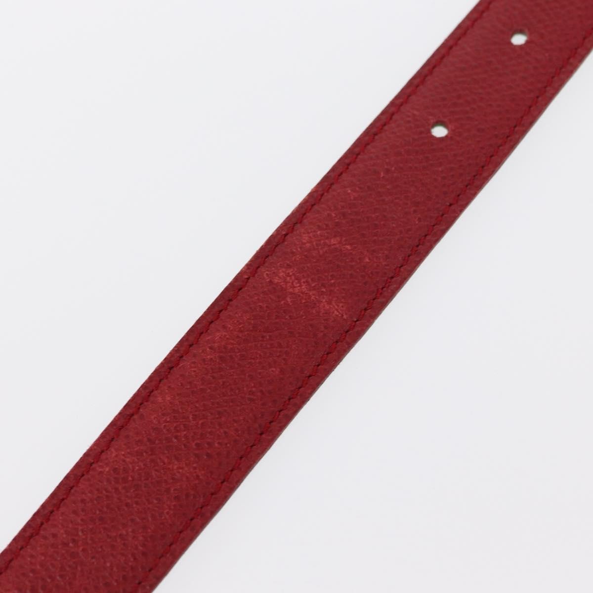 Hermes Constance Belt Leather, RED, LEATHER, Belts