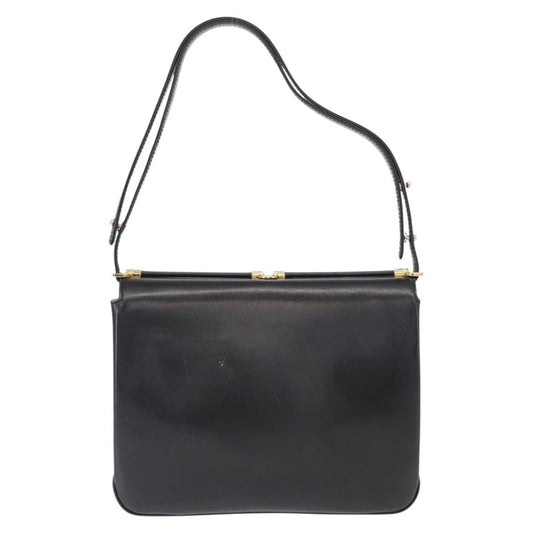 Bally Vintage Shoulder Bag Leather, BLACK, LEATHER, Shoulder bag
