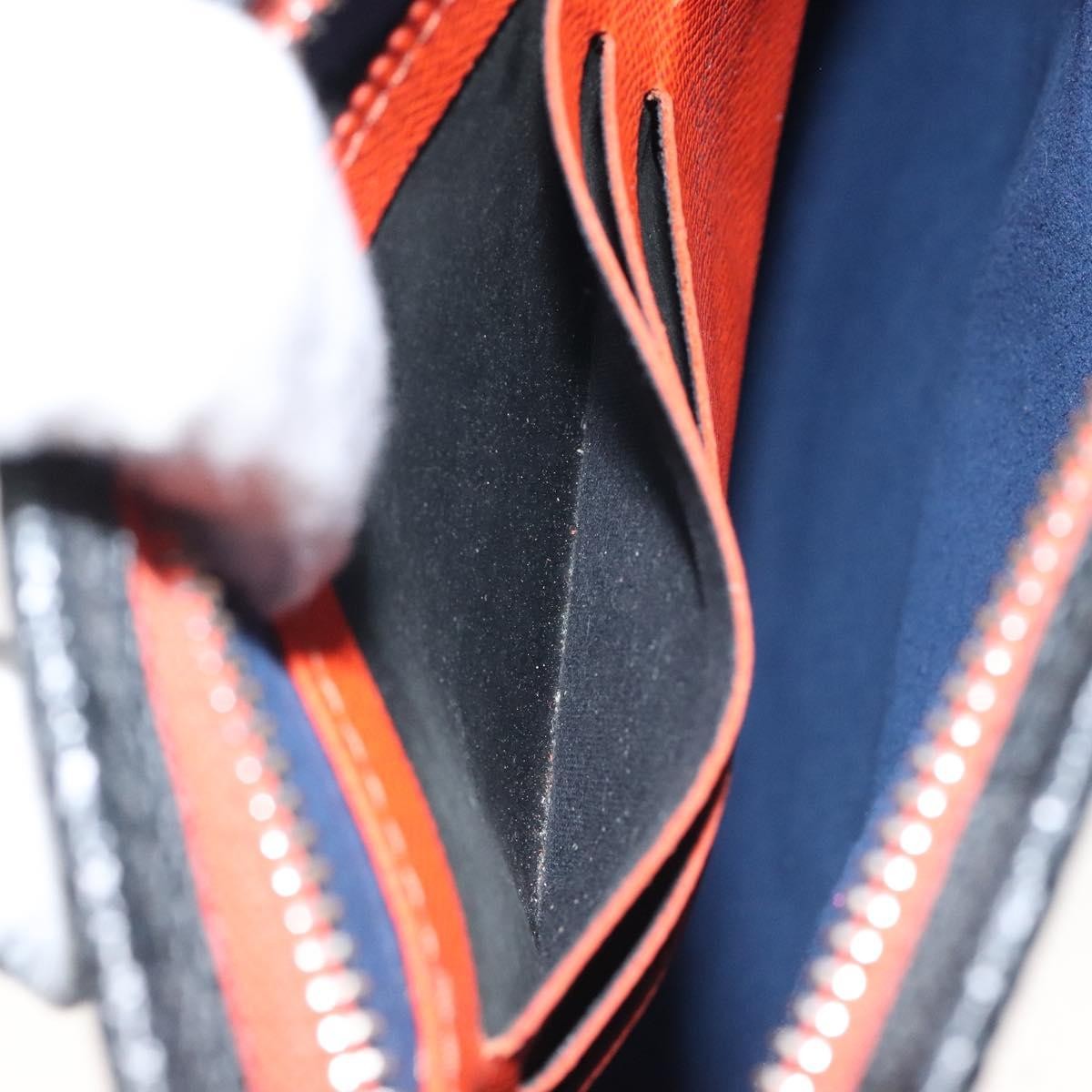 Louis Vuitton Pochette Voyage Epi Leather with Damier Graphite, BLUE, LEATHER, Clutche & pouche