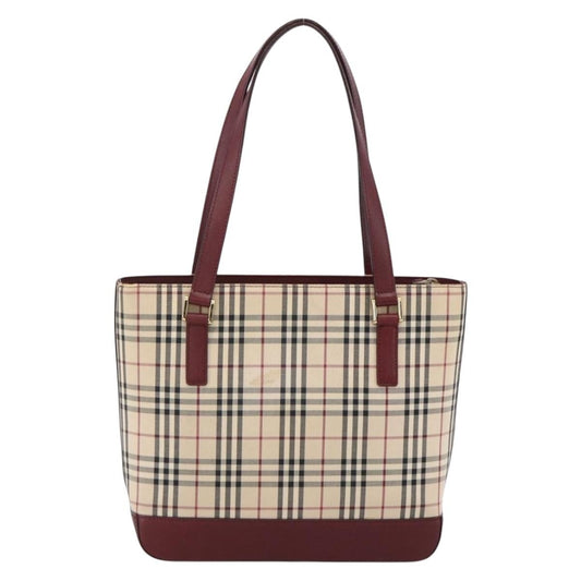 Burberry Nova Check Tote Canvas and Leather, BEIGE, CANVAS, Tote bag