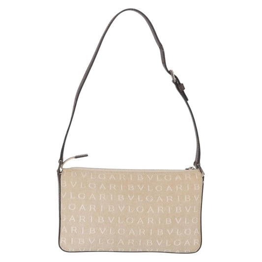 Bvlgari Pouch Canvas, BEIGE, CANVAS, Clutche & pouche