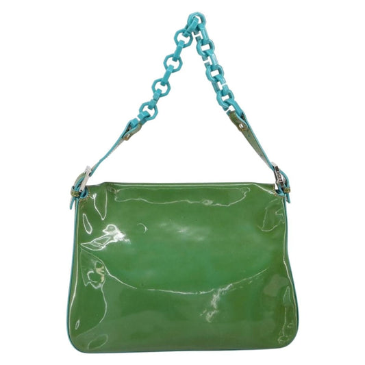 Fendi Forever Big Mama Bag Patent, GREEN, PATENT_LEATHER, Shoulder bag