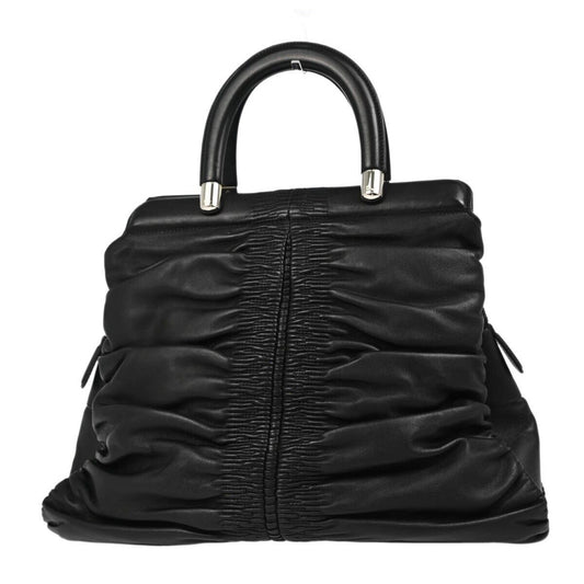 Christian Dior Karenina Tote Lambskin, BLACK, LEATHER, Tote bag