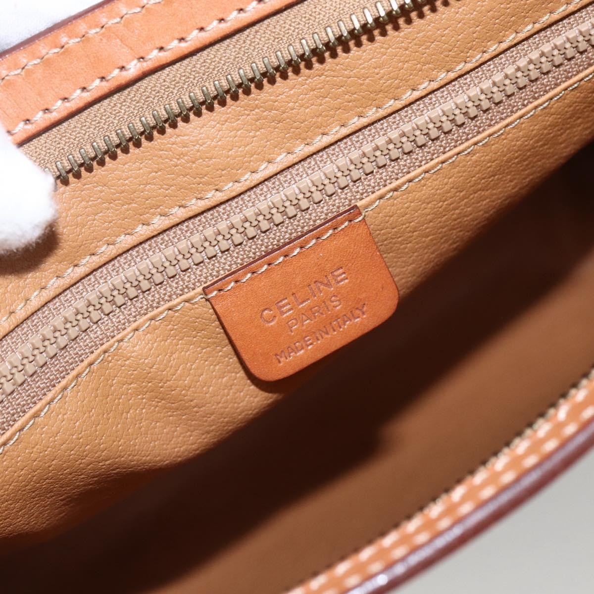 Celine Macadam Pochette Canvas, BROWN, PVC, Clutche & pouche