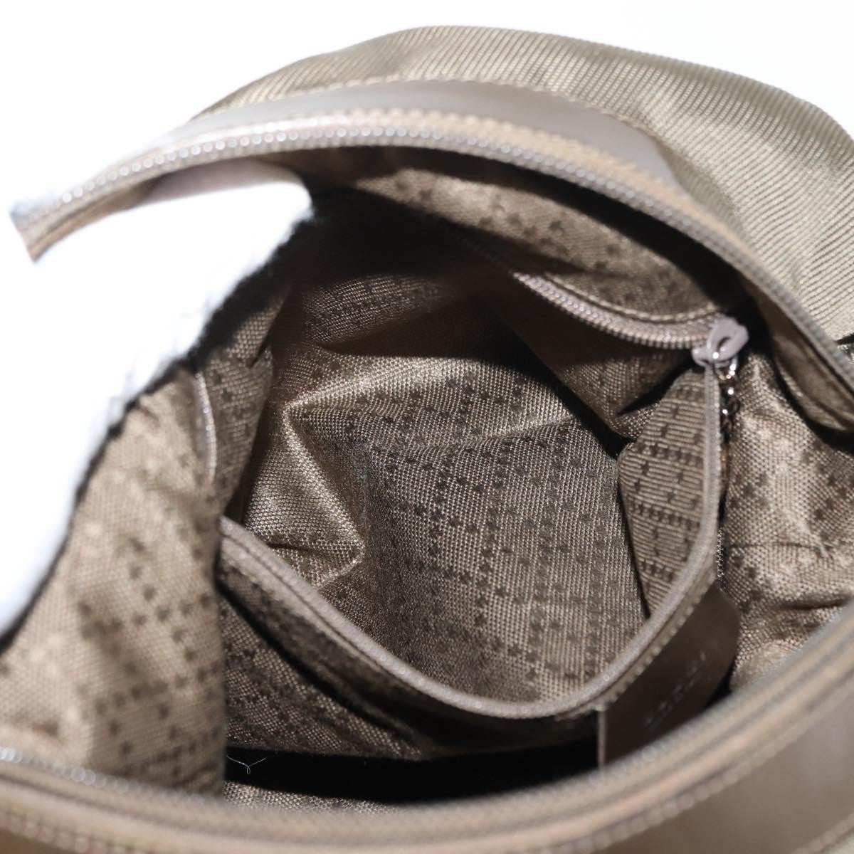 Gucci Vintage Bamboo Handle Bag Nylon, KHAKI, NYLON, Handbag