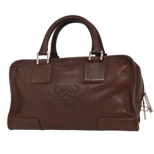 Loewe Amazona Bag Leather, BROWN, LEATHER, Handbag