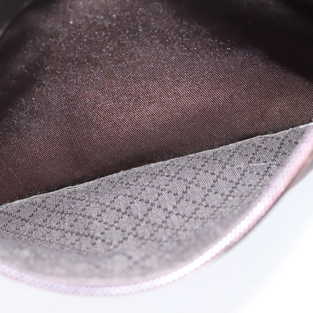 Gucci Vintage Bamboo Handle Bag Nylon, BROWN, NYLON, Handbag