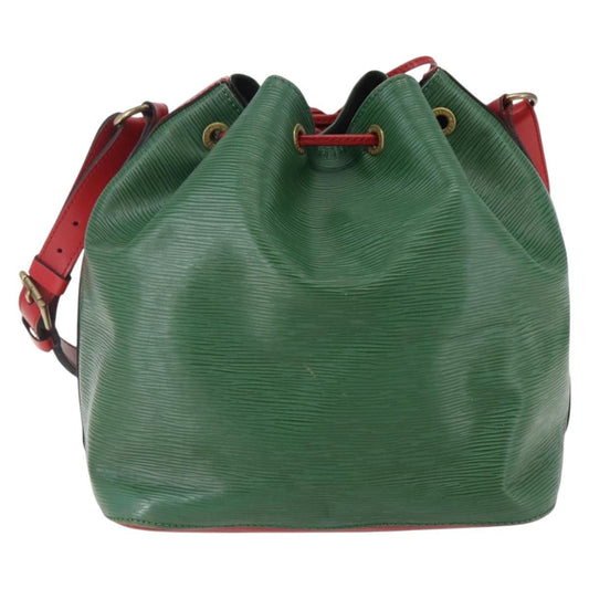 Louis Vuitton Bicolor Petit Noe Handbag Epi Leather, GREEN, LEATHER, Handbag