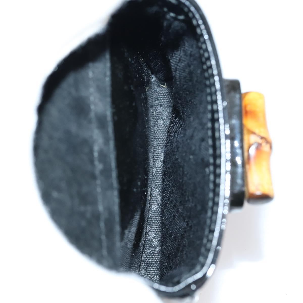 Gucci Vintage Bamboo Backpack Patent, BLACK, PATENT_LEATHER, Backpack