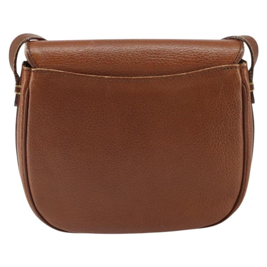 Burberry Vintage Shoulder Bag Leather, BROWN, LEATHER, Shoulder bag