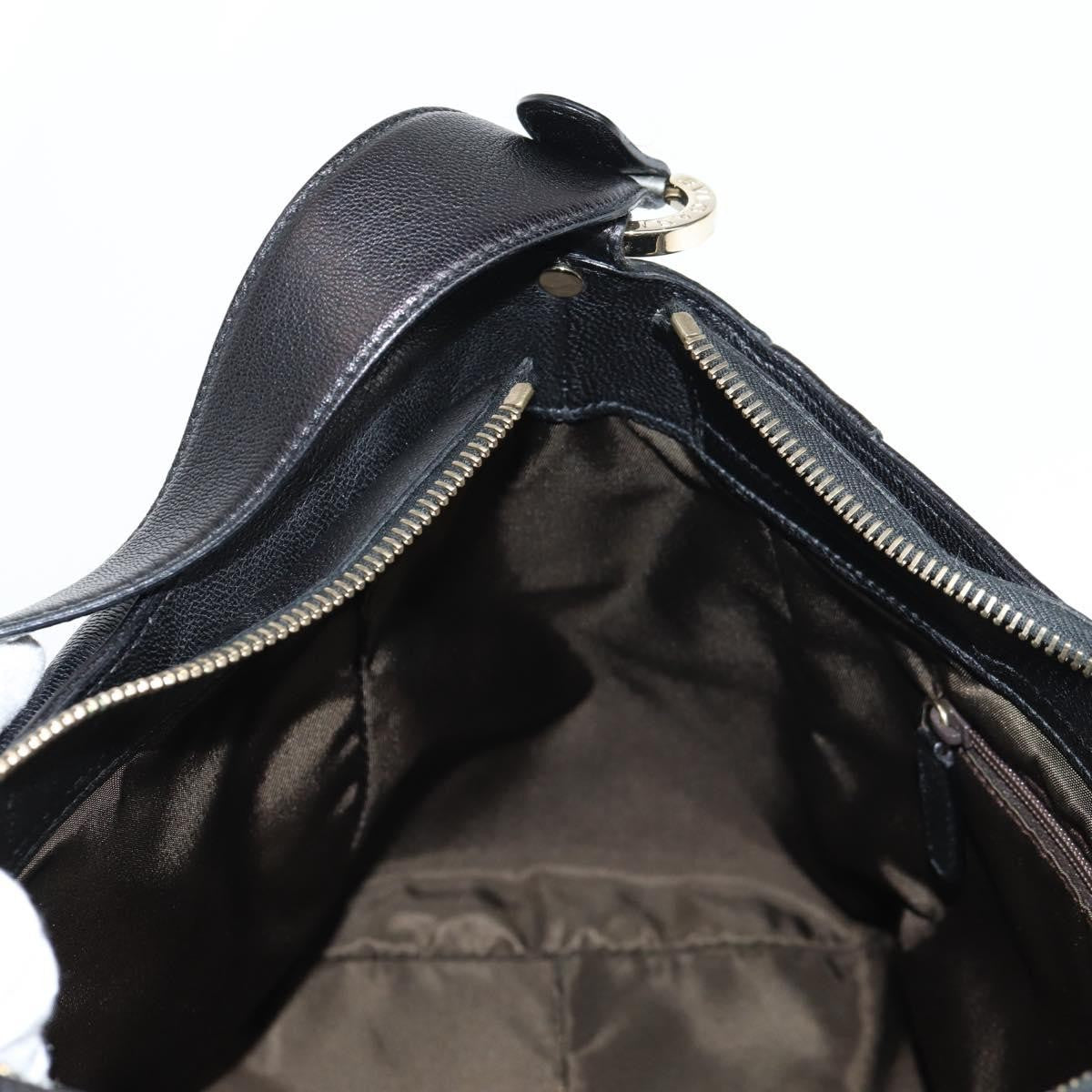 Bvlgari Chandra Top Handle Bag Leather, BLACK, LEATHER, Shoulder bag