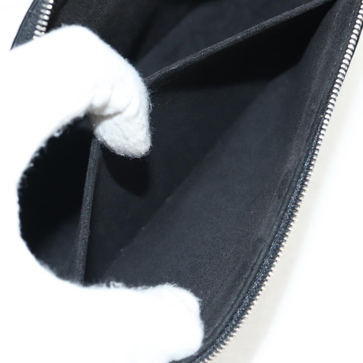 Louis Vuitton Pochette Accessoires NM Electric Epi Leather, BLACK, LEATHER, Clutche & pouche