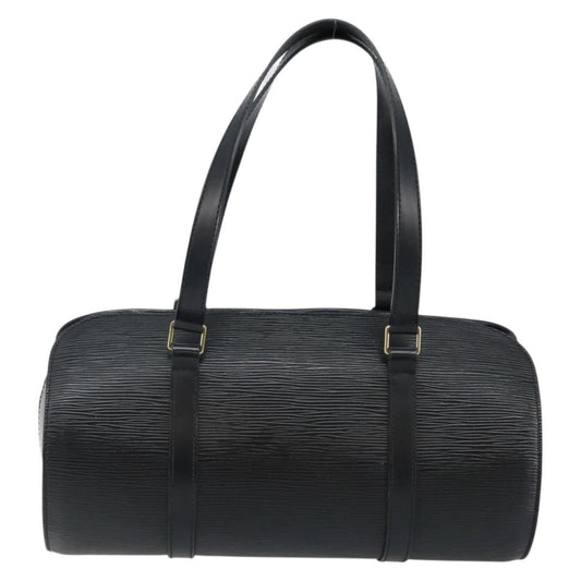 Louis Vuitton Soufflot Handbag Epi Leather, BLACK, LEATHER, Handbag