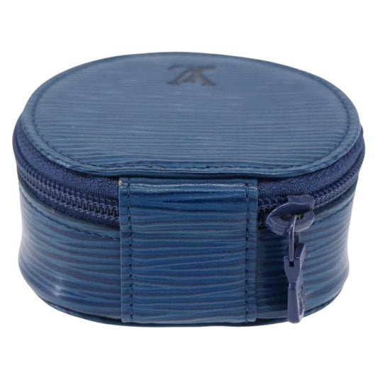 Louis Vuitton Ecrin Bijoux Jewelry Case Epi Leather, BLUE, LEATHER, Clutche & pouche