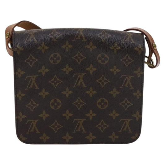 Louis Vuitton Cartouchiere Handbag Monogram Canvas, BROWN, CANVAS, Handbag