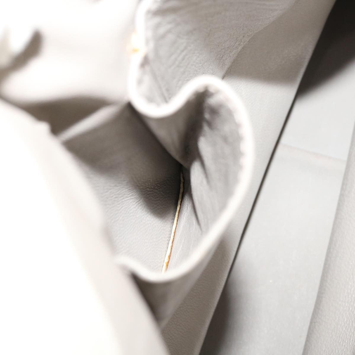 Christian Dior Vintage Handbag Leather, WHITE, LEATHER, Handbag