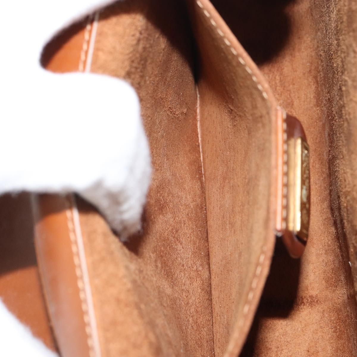 Gucci Vintage Shoulder Bag Leather, BROWN, LEATHER, Shoulder bag