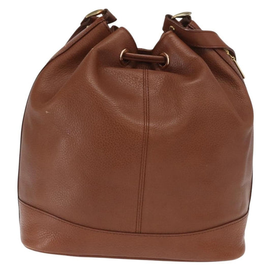 Burberry Vintage Shoulder Bag Leather, BROWN, LEATHER, Shoulder bag