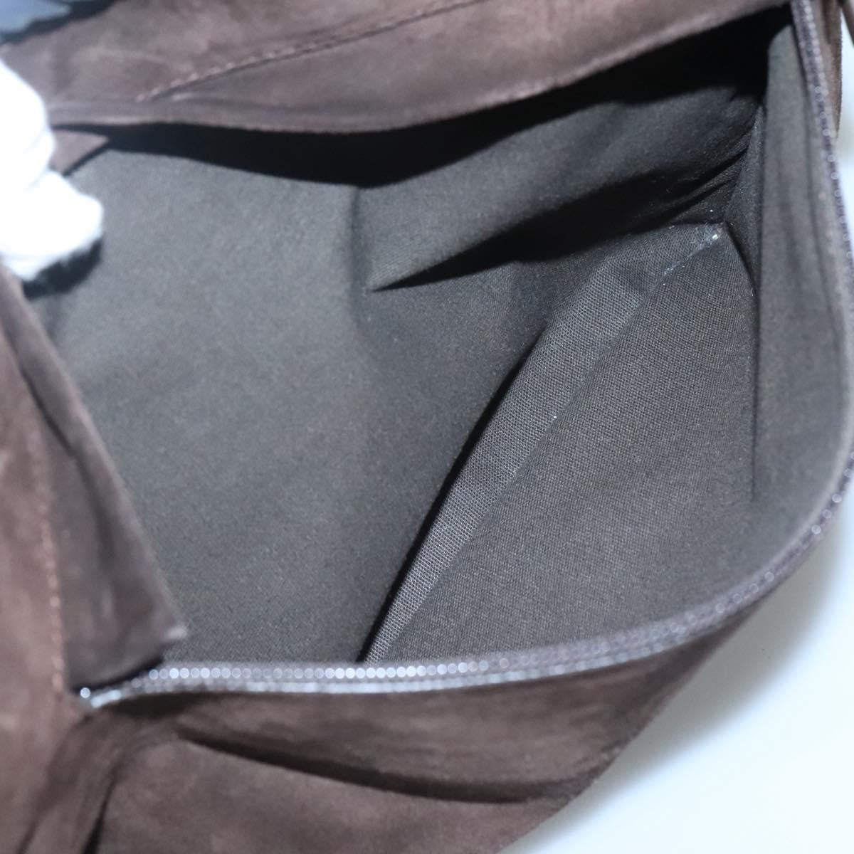 Salvatore Ferragamo Convertible Front Zip Pocket Tote Suede, BROWN, SUEDE, Tote bag