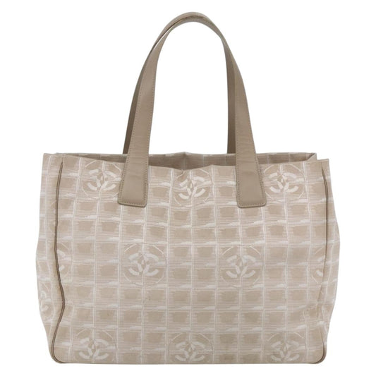 Chanel Travel Line Tote Nylon, BEIGE, NYLON, Tote bag