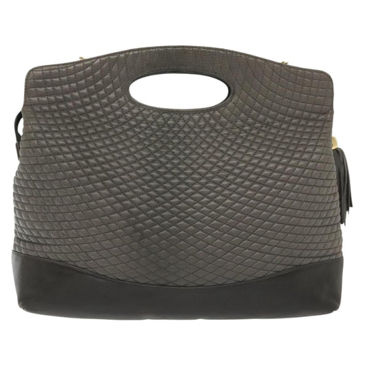 Bally Handbag Leather, GRAY, LEATHER, Handbag