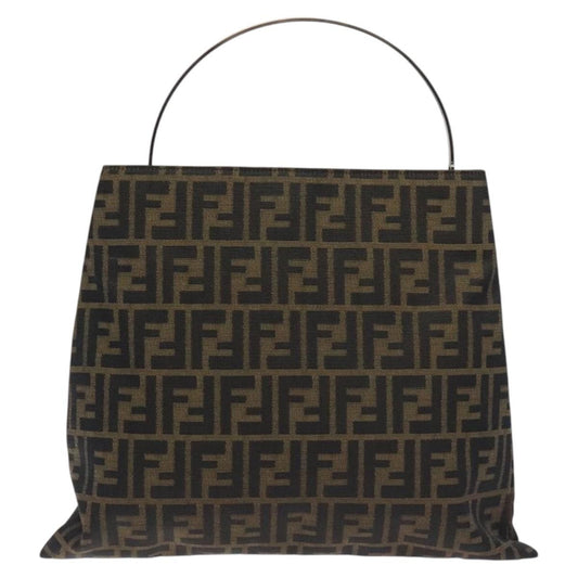 Fendi Zucca Tote bag FF motif, BROWN, CANVAS, Tote bag