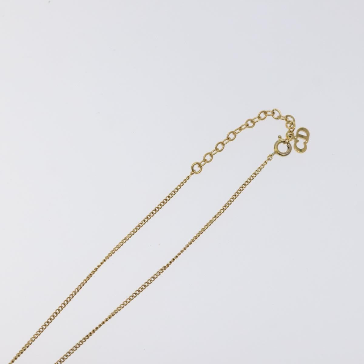 Christian Dior CD Pendant Necklace Gold-plated, GOLD, METAL, Necklace