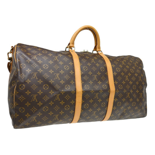 Louis Vuitton Keepall Bandouliere Bag Monogram Canvas, Brown, Canvas, Travel Bag
